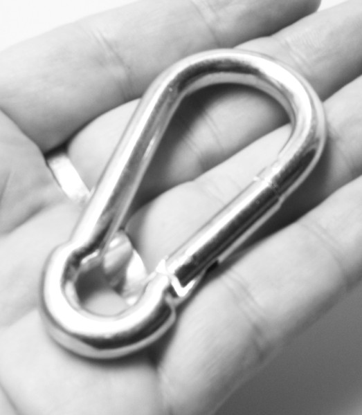 Karabinerhaken silber - 7x70 - Pack-of-2