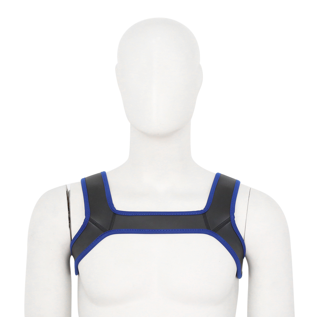 Neopren Harness - schwarz-blau
