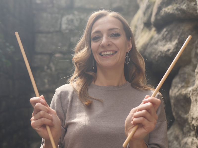 Veredeltes SET - 2er-Set veredelte Rohrstöcke Natur geschält, Länge ca. 80 cm