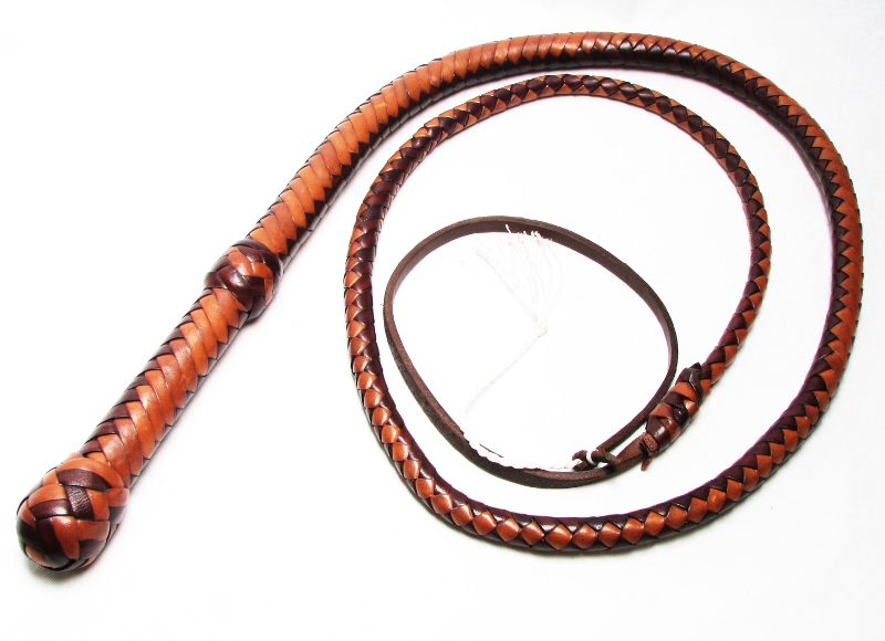 Lady Bull Whip braun zweifarbig 160cm